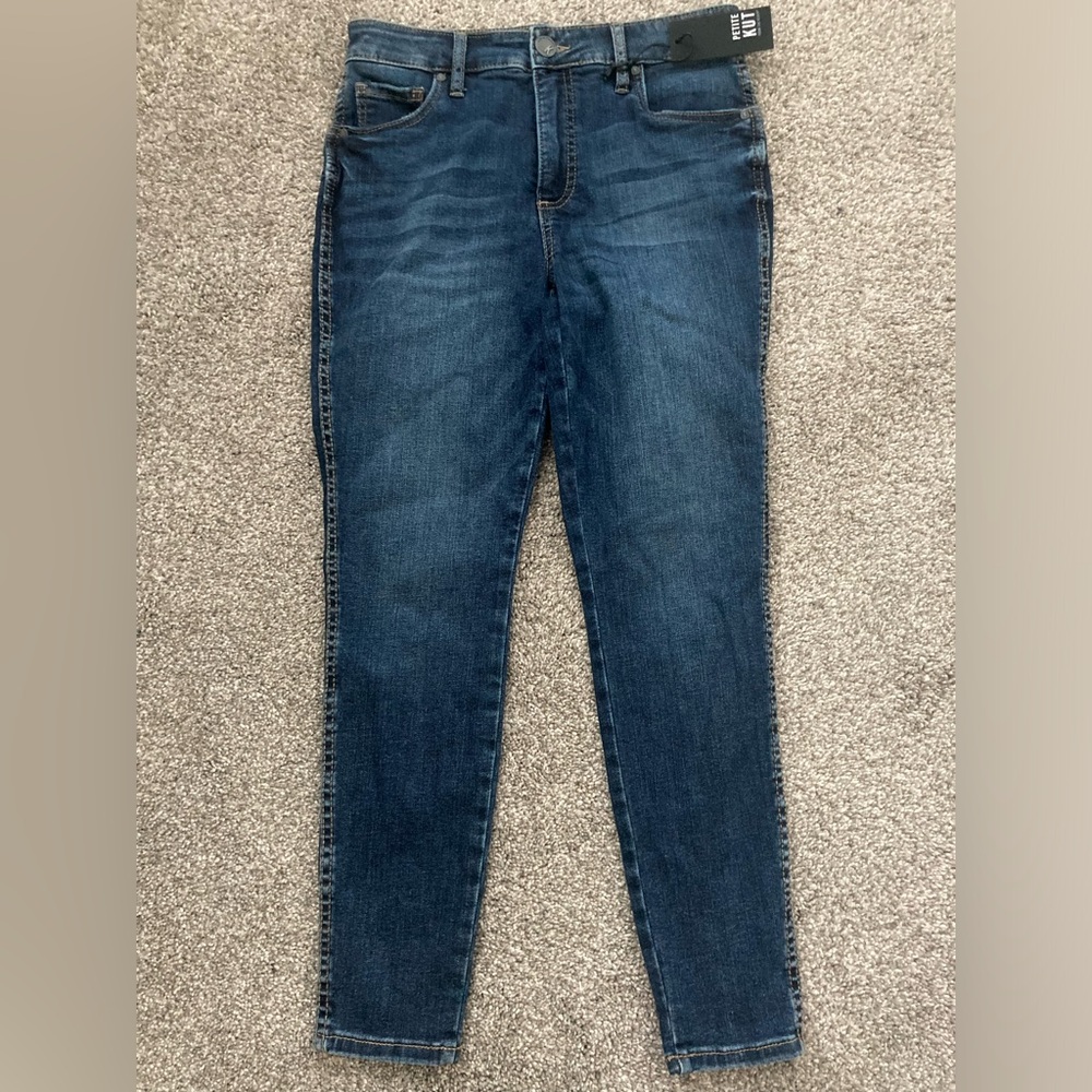 New with Tag Kut Donna High Rise Fab Ab Ankle Skinny Jeans - 2P